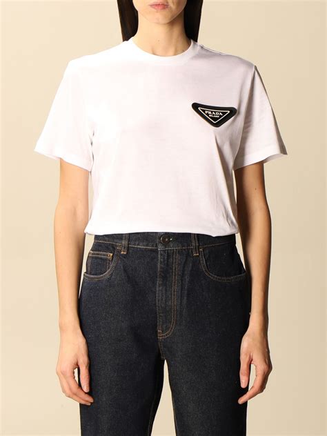 prada womens t shirts|prada women long sleeve.